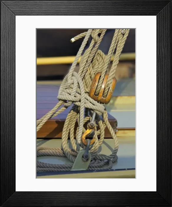 Framed Print : Netherlands, Overijssel, Kampen, rigging on old herring boats Framed Print : Netherlands, Overijssel, Kampen, rigging on old herring boats