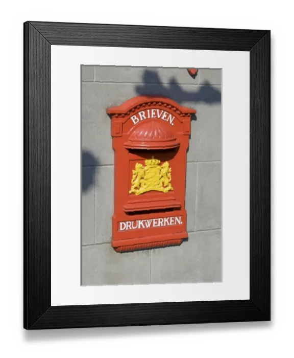 Framed Print : Netherlands, North Holland, West-Frisia, Enkhuizen, mailbox Framed Print : Netherlands, North Holland, West-Frisia, Enkhuizen, mailbox