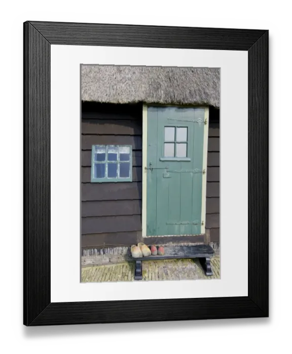 Framed Print : Netherlands, North Holland, West-Frisia, De Schermer Museum Molen, windmill
