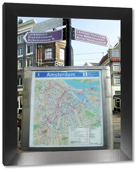 Netherlands, South Holland, Amsterdam, Street Map