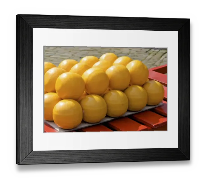 Framed Print : Netherlands, North Holland, Edam, cheese museum, cheese market