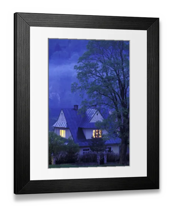 Framed Print : Poland, Carpathian Mountains, Zakopane. View of chalet and Tatra Mountains Framed Print : Poland, Carpathian Mountains, Zakopane. View of chalet and Tatra Mountains