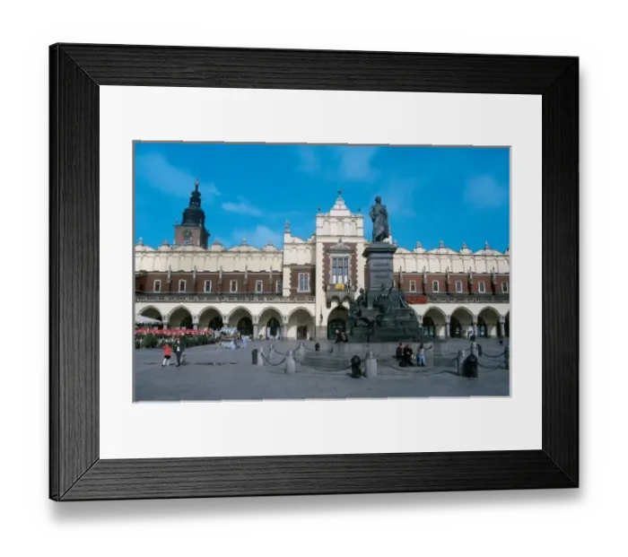 Framed Print : Poland. Krakow. Central Market Square (16th century) with the building Cloth Market Framed Print : Poland. Krakow. Central Market Square (16th century) with the building Cloth Market