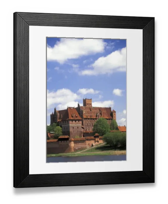 Framed Print : Poland, Pomerania, Malbork. Europes largest gothic castle, exterior view Framed Print : Poland, Pomerania, Malbork. Europes largest gothic castle, exterior view