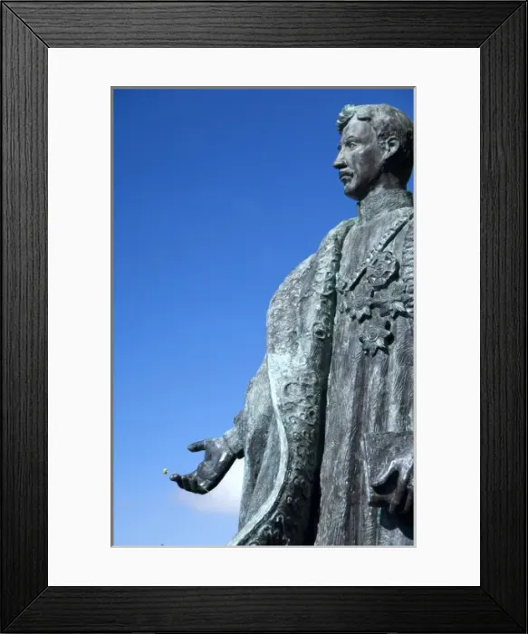 Framed Print : Portugal, Madeira, Monte. Statue of Beato Carlos de Habsburg, Emperor Charles I of Austria Framed Print : Portugal, Madeira, Monte. Statue of Beato Carlos de Habsburg, Emperor Charles I of Austria