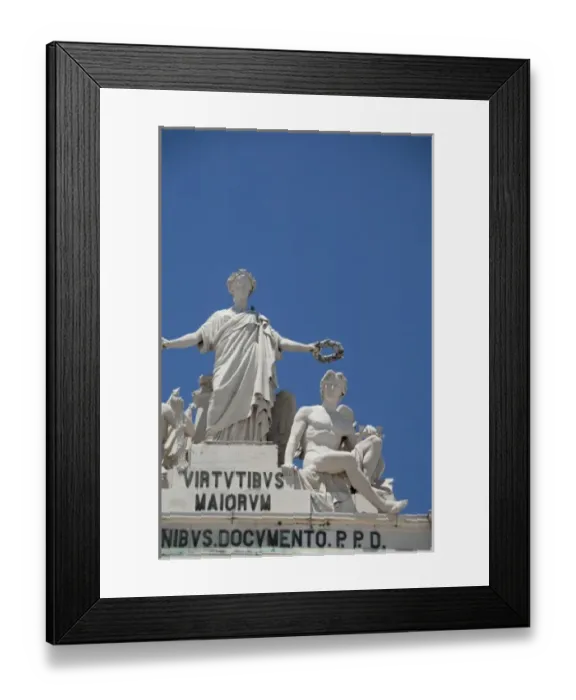 Framed Print : Europe, Portugal, Lisbon (aka Lisboa). Lower Town (aka Baixa quarter). Black Horse Square Framed Print : Europe, Portugal, Lisbon (aka Lisboa). Lower Town (aka Baixa quarter). Black Horse Square