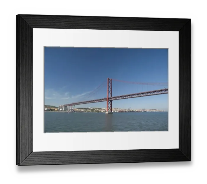 Framed Print : Europe, Portugal, Lisbon (aka Lisboa). Ponte 25 do Abril bridge over the Tejo River Framed Print : Europe, Portugal, Lisbon (aka Lisboa). Ponte 25 do Abril bridge over the Tejo River