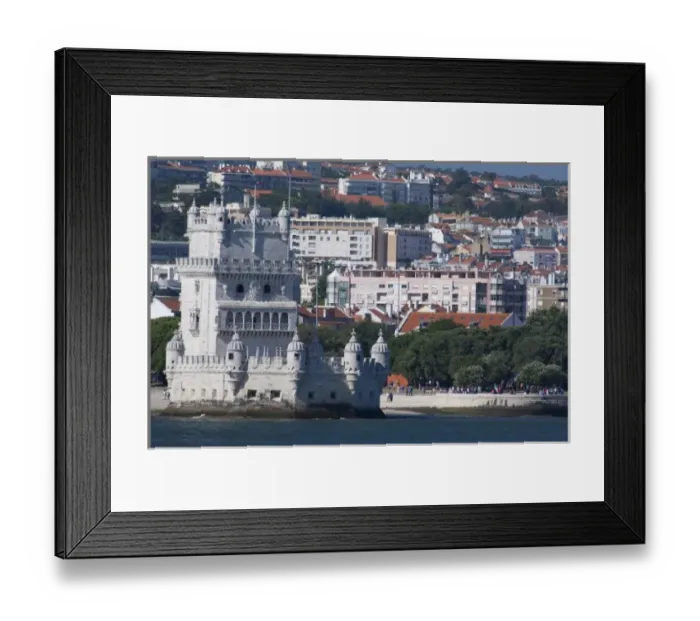 Framed Print : Europe, Portugal, Lisbon (aka Lisboa). Belem Tower (aka Torre de Belem), 16th century