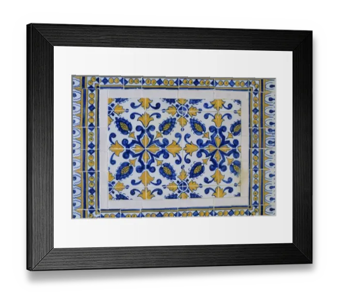 Framed Print : Portugal, Tomar, Convento de Cristo, Azulejo painted tiles Framed Print : Portugal, Tomar, Convento de Cristo, Azulejo painted tiles