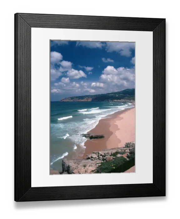 Framed Print : Portugal, Estoril. Praia de Guincho, a popular surfing beach along the Estoril coast Framed Print : Portugal, Estoril. Praia de Guincho, a popular surfing beach along the Estoril coast