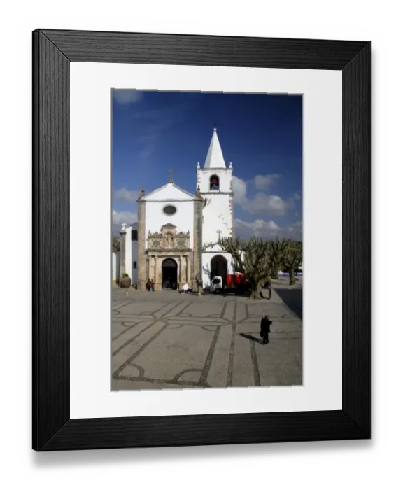 Framed Print : Europe, Portugal, Obidos. Santa Maria Church in Obidos Framed Print : Europe, Portugal, Obidos. Santa Maria Church in Obidos