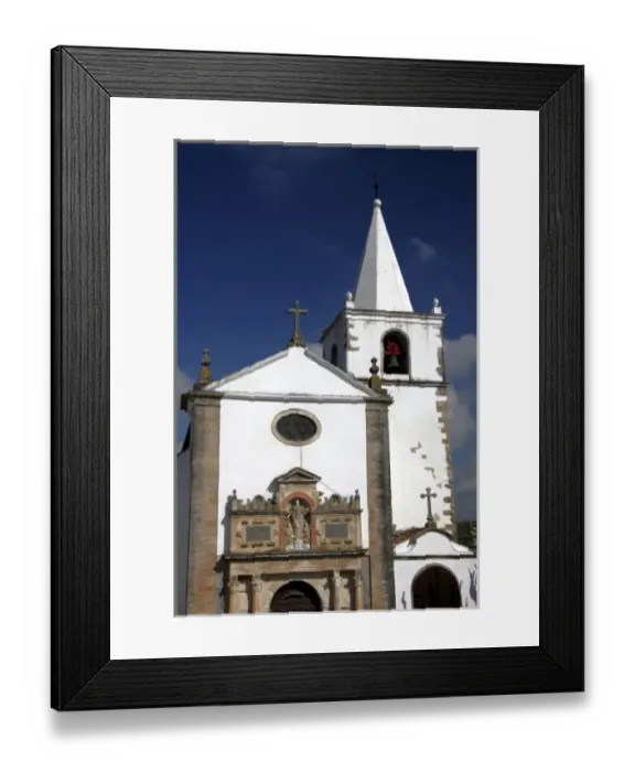Framed Print : Europe, Portugal, Obidos. Santa Maria Church in Obidos Framed Print : Europe, Portugal, Obidos. Santa Maria Church in Obidos