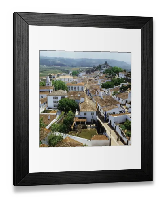 Framed Print : Europe, Portugal, Obidos. Obidos, The Wedding City, was the bridal gift of Portuguese Framed Print : Europe, Portugal, Obidos. Obidos, The Wedding City, was the bridal gift of Portuguese