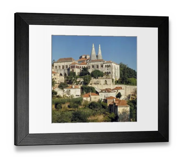 Framed Print : Europe, Portugal, Sintra. The National Palace sits atop a hill in Sintra, Portugal Framed Print : Europe, Portugal, Sintra. The National Palace sits atop a hill in Sintra, Portugal