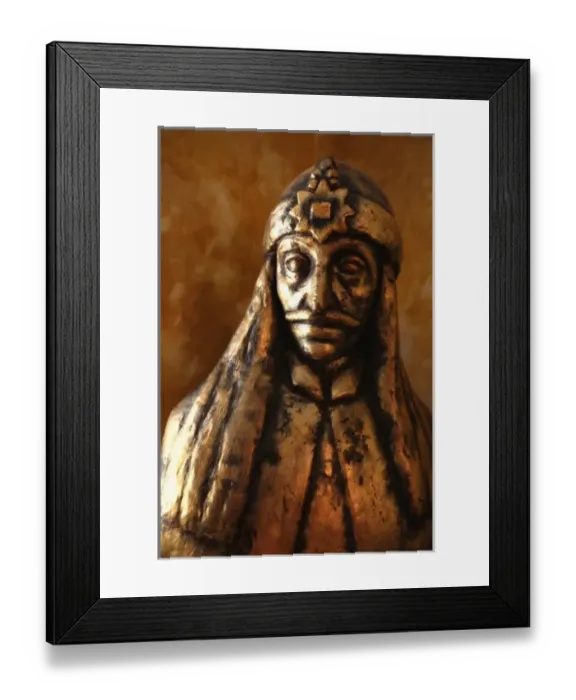Framed Print : Europe, Romania, Sighisoara, The statue of Vlad Tepes also known as Dracula Framed Print : Europe, Romania, Sighisoara, The statue of Vlad Tepes also known as Dracula