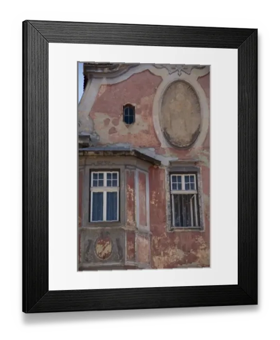 Framed Print : Romania, Transylvania, Brasov. Old building in historic downtown Framed Print : Romania, Transylvania, Brasov. Old building in historic downtown