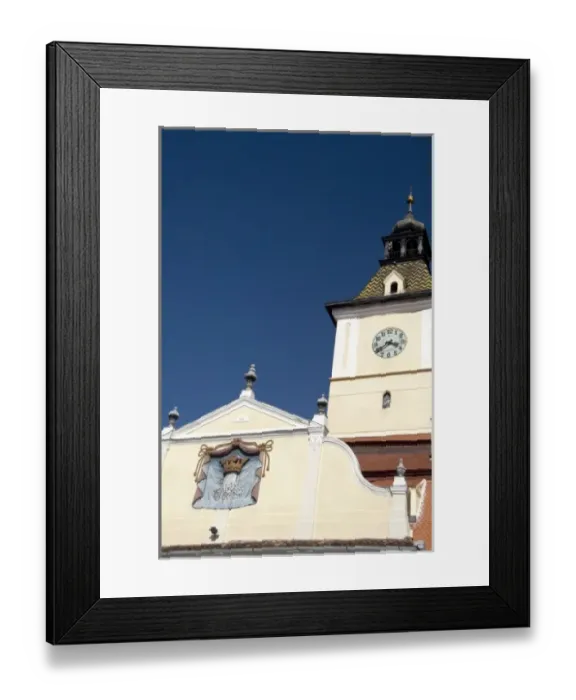 Framed Print : Romania, Transylvania, Brasov. Brasov History Museum, buidling c. 1420. Coat of Arms Framed Print : Romania, Transylvania, Brasov. Brasov History Museum, buidling c. 1420. Coat of Arms
