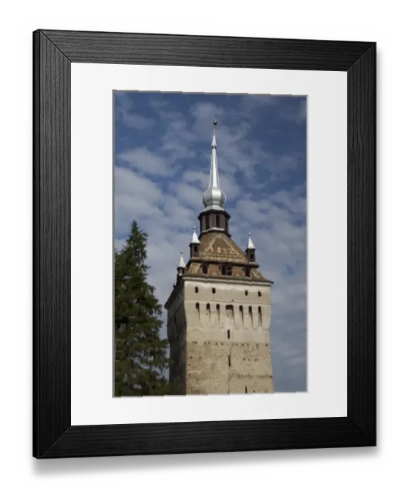 Framed Print : Romania, Transylvania, Schisiz. 17th Century Romanian tower Framed Print : Romania, Transylvania, Schisiz. 17th Century Romanian tower