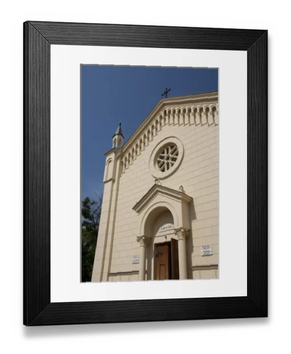 Framed Print : Romania, Transylvania, Sighisoara. Roman Catholic church built in 1896 Framed Print : Romania, Transylvania, Sighisoara. Roman Catholic church built in 1896