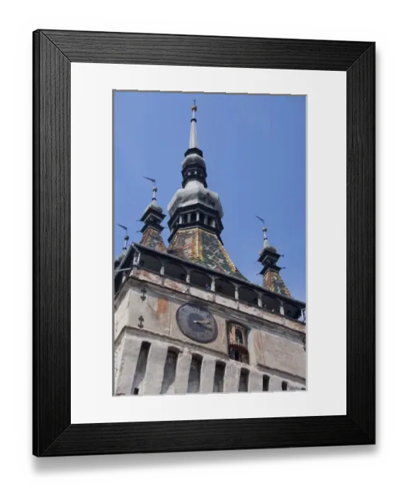 Framed Print : Romania, Transylvania, Sighisoara. Birthplace of Vlad Tepes, Count Dracula. Historic Framed Print : Romania, Transylvania, Sighisoara. Birthplace of Vlad Tepes, Count Dracula. Historic