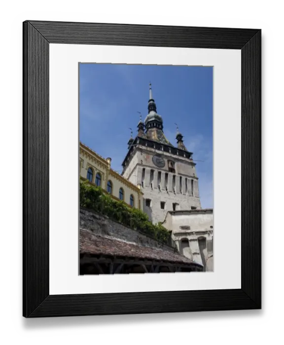 Framed Print : Romania, Transylvania, Sighisoara. Birthplace of Vlad Tepes, Count Dracula. Historic Framed Print : Romania, Transylvania, Sighisoara. Birthplace of Vlad Tepes, Count Dracula. Historic