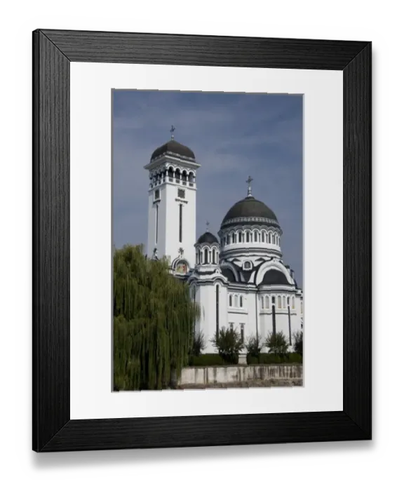 Framed Print : Romania, Transylvania, Sighisoara. Romanian orthodox church