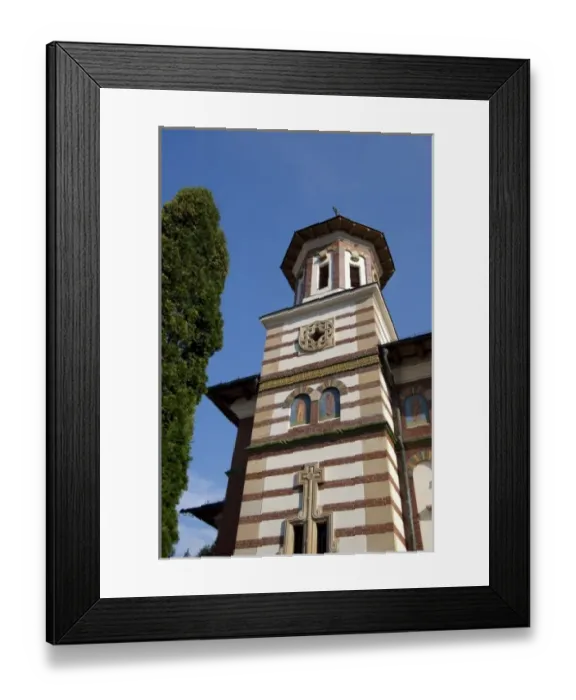 Framed Print : Romania, Wallachia, Carpathian Mountains, Sinaia. New Sinaia Monastery (1800 s) Framed Print : Romania, Wallachia, Carpathian Mountains, Sinaia. New Sinaia Monastery (1800 s)