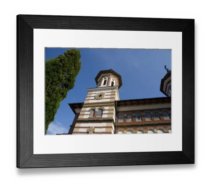 Framed Print : Romania, Wallachia, Carpathian Mountains, Sinaia. New Sinaia Monastery (1800 s) Framed Print : Romania, Wallachia, Carpathian Mountains, Sinaia. New Sinaia Monastery (1800 s)