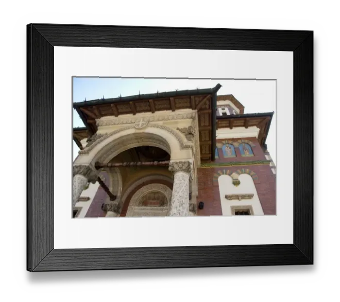 Framed Print : Romania, Wallachia, Carpathian Mountains, Sinaia. New Sinaia Monastery (1800 s) Framed Print : Romania, Wallachia, Carpathian Mountains, Sinaia. New Sinaia Monastery (1800 s)