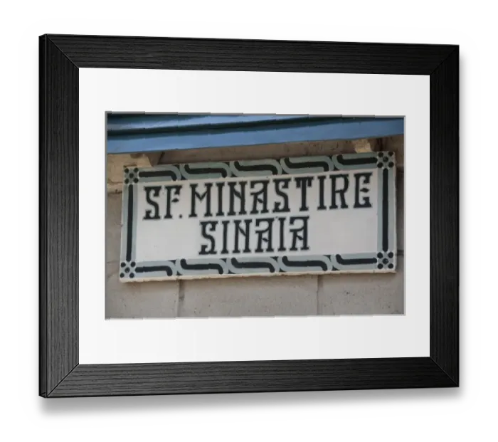Framed Print : Romania, Wallachia, Sinaia. New Sinaia Monastery (1690-1695), Romanian Orthodox