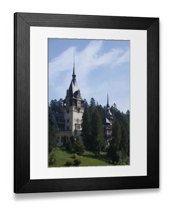 Framed Print : Romania, Sinaia. Neo-Renaissance Peles Castle, c. 1873. Royal summer residence in Framed Print : Romania, Sinaia. Neo-Renaissance Peles Castle, c. 1873. Royal summer residence in
