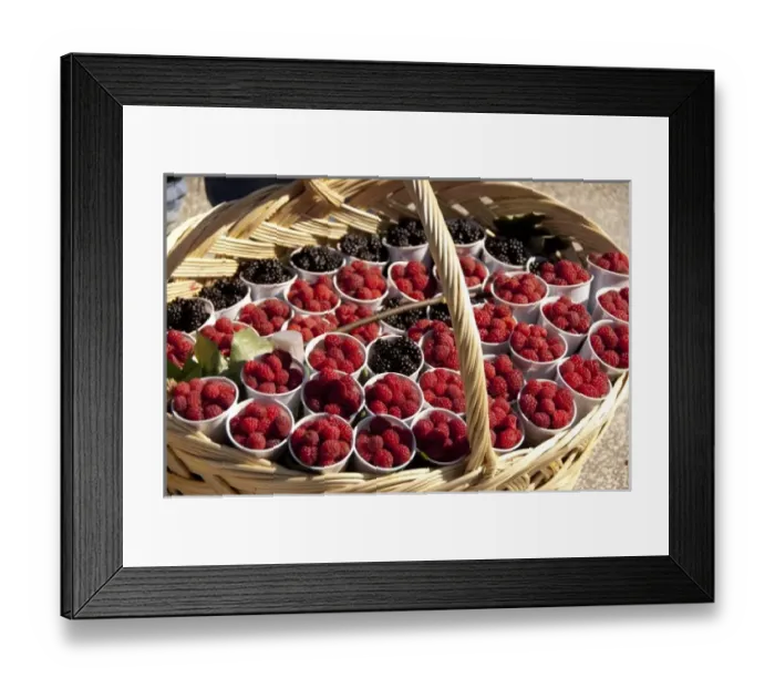 Framed Print : Romania, Wallachia, Sinaia. Fresh berries in basket Framed Print : Romania, Wallachia, Sinaia. Fresh berries in basket
