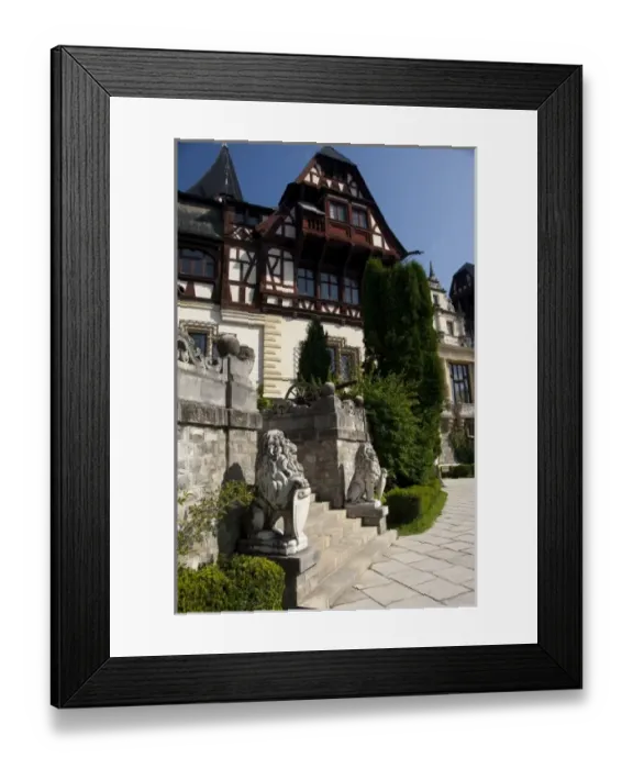Framed Print : Romania, Sinaia. Neo-Renaissance Peles Castle, c. 1873. Summer residence of King Carol I