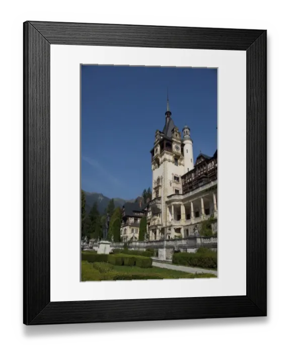 Framed Print : Romania, Sinaia. Neo-Renaissance Peles Castle, c. 1873. Summer residence of King Carol I Framed Print : Romania, Sinaia. Neo-Renaissance Peles Castle, c. 1873. Summer residence of King Carol I