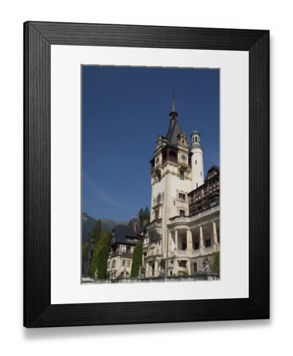 Framed Print : Romania, Sinaia. Neo-Renaissance Peles Castle, c. 1873. Summer residence of King Carol I