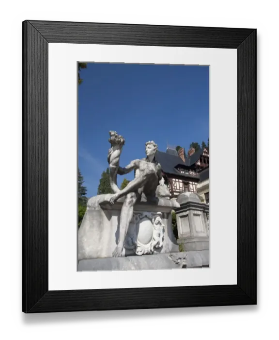 Framed Print : Romania, Sinaia. Neo-Renaissance Peles Castle, c. 1873. Summer residence of King Carol I Framed Print : Romania, Sinaia. Neo-Renaissance Peles Castle, c. 1873. Summer residence of King Carol I