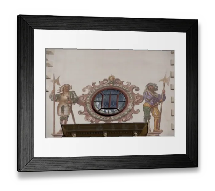 Framed Print : Romania, Sinaia. Neo-Renaissance Peles Castle, c. 1873. Royal summer residence, castle frescos Framed Print : Romania, Sinaia. Neo-Renaissance Peles Castle, c. 1873. Royal summer residence, castle frescos