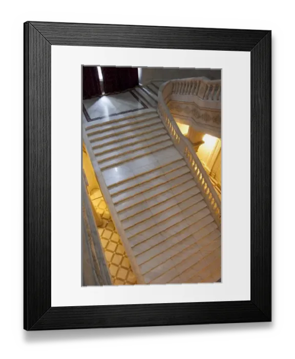 Framed Print : Romania, Bucharest. Ceausescus lavish Parliament Palace (aka Palatul Parlamentului