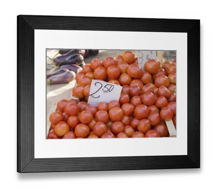 Framed Print : Tomato stand in the vegetable market in Brasov Framed Print : Tomato stand in the vegetable market in Brasov
