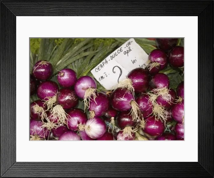 Framed Print : Vegetable stand in the vegetable market in Brasov Framed Print : Vegetable stand in the vegetable market in Brasov