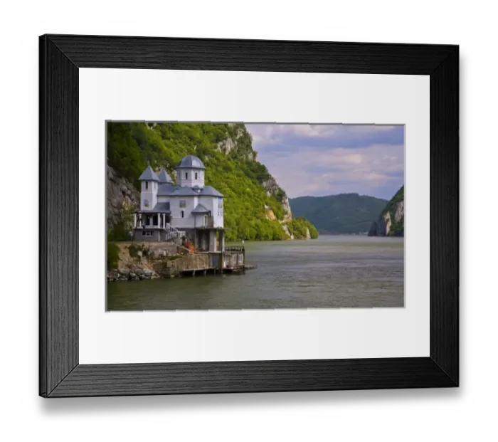 Framed Print : Cruising down the Danube River, throught the Kazan gorge of the Iron Gate throught Framed Print : Cruising down the Danube River, throught the Kazan gorge of the Iron Gate throught