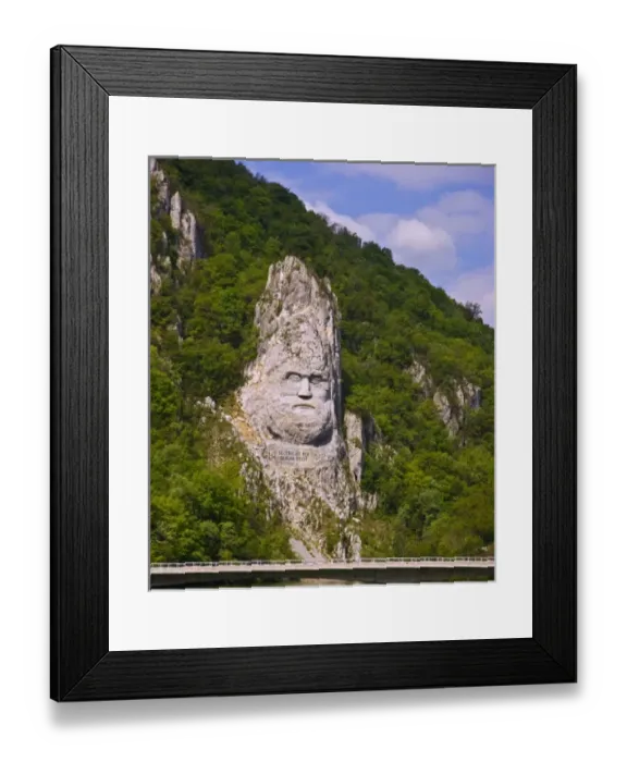 Framed Print : Cruising down the Danube River, throught the Kazan gorge of the Iron Gate throught Framed Print : Cruising down the Danube River, throught the Kazan gorge of the Iron Gate throught