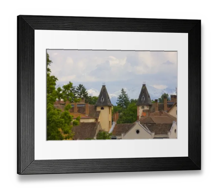 Framed Print : Old houses, Sibiu, Romania