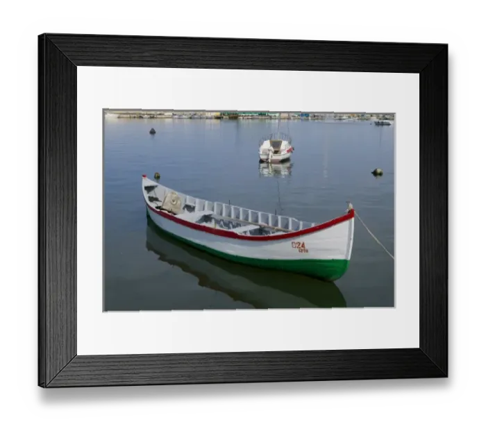 Framed Print : Fishing boat in harbour, Romania, Constanta Framed Print : Fishing boat in harbour, Romania, Constanta