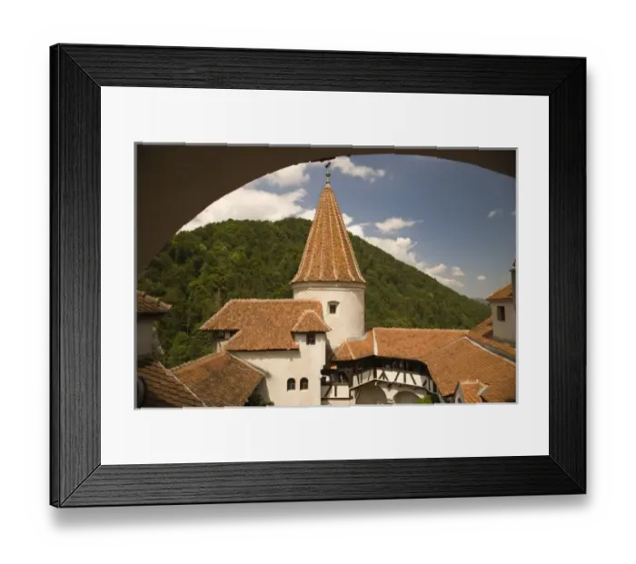 Framed Print : Romania, Bran. 14th Century Bran Castle (Draculas Castle). (RF) Framed Print : Romania, Bran. 14th Century Bran Castle (Draculas Castle). (RF)