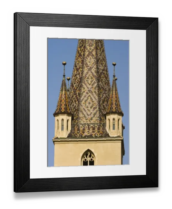Framed Print : Details of the Cathedral Tower of the Evangelical Church, or Evangelische Stadtpfarrkirche Framed Print : Details of the Cathedral Tower of the Evangelical Church, or Evangelische Stadtpfarrkirche