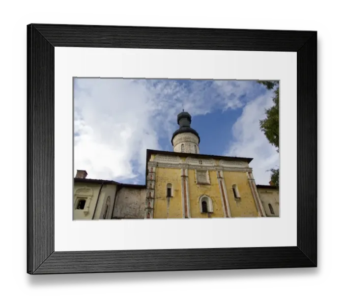 Framed Print : Russia, Volga-Baltic Waterway, Goritzy. Kirillo-Belozersky Monastery, founded in 1397 by St