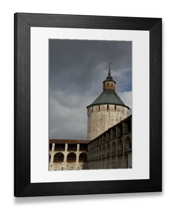 Framed Print : Russia, Volga-Baltic Waterway, Goritzy. Kirillo-Belozersky Monastery, founded in 1397 by St