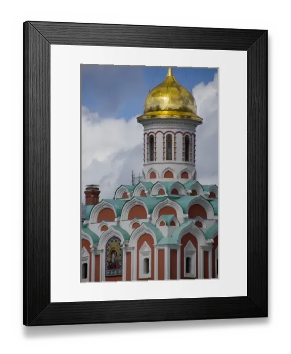 Framed Print : Russia, Moscow, Red Square. Our Lady of Kazan Cathedral. The only church on Red Square