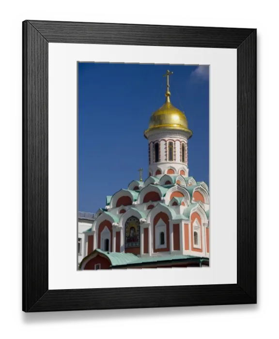 Framed Print : Russia, Moscow, Red Square. Our Lady of Kazan Cathedral. The only church on Red Square